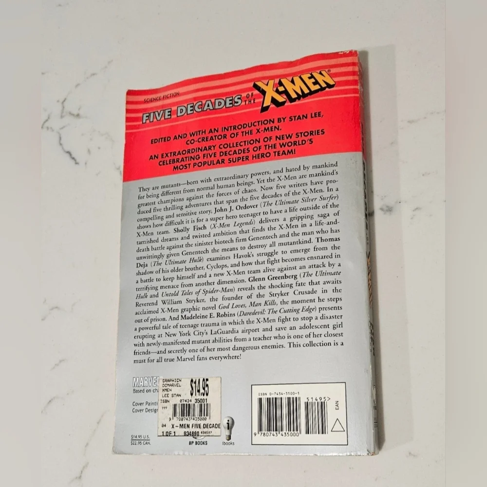 BOGO Five Decades Of X-men Stan Lee Paperback Book